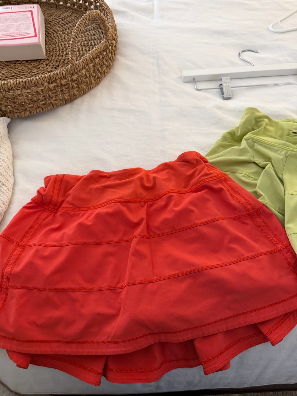 lululemon athletica red athletic skort